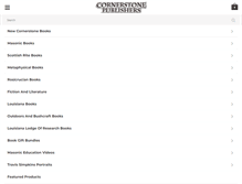 Tablet Screenshot of cornerstonepublishers.com
